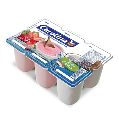 Iogurte Bandeja Carolina Morango e Coco 10x510g