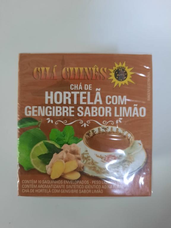 Cha Hortela e Gengibre sabor Limao 10g