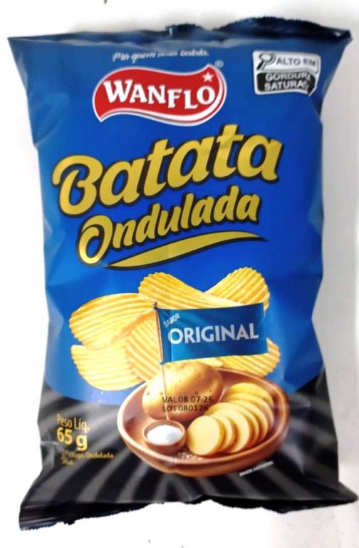 Batata Ondulada Wanflo Original 20x65g