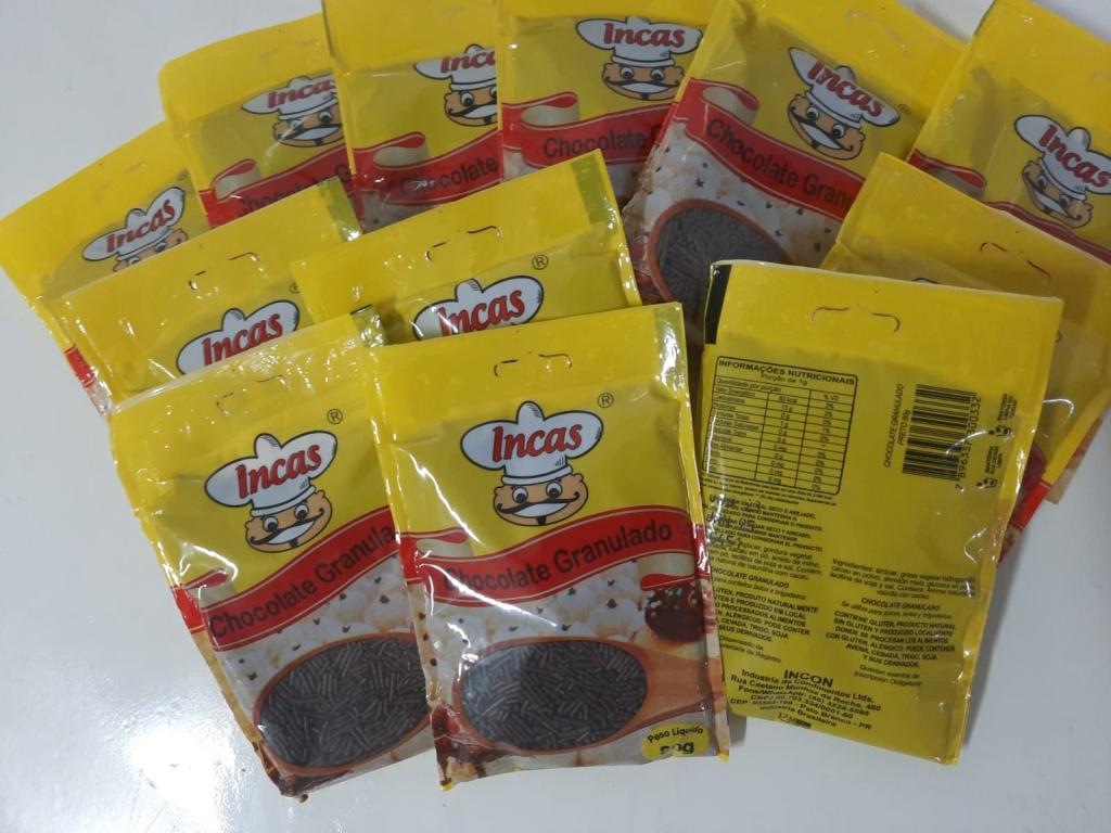Chocolate Granulado Preto 80g Incas