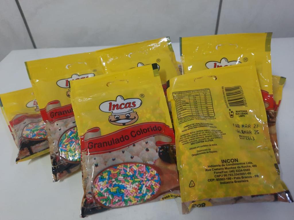 Chocolate Granulado Colorido 20x80g Incas