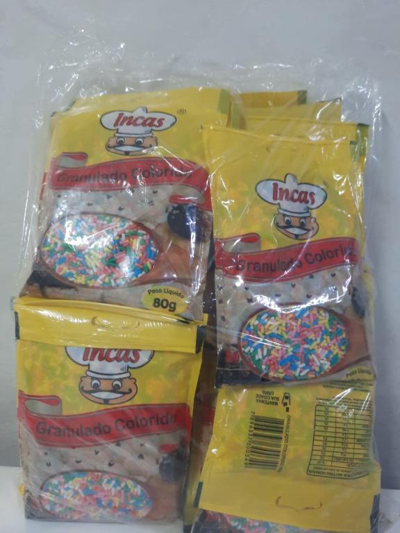 Chocolate Granulado Colorido 20x80g Incas