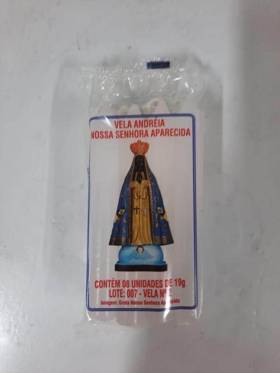 Vela Branca Andreia 02 Nossa Senhora Aparecida 24x8 Zavaski