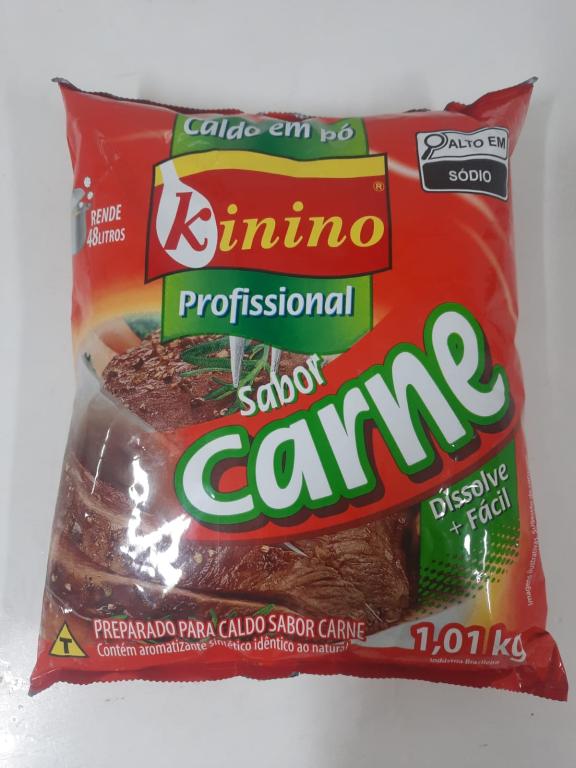 Caldo de Carne em po Kinino 1,01Kg