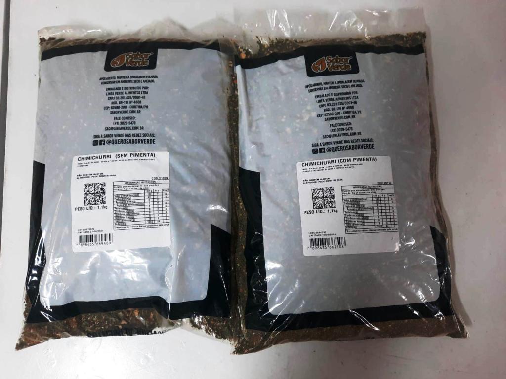 Chimichurri sem Pimenta 1,1kg Linea Verde