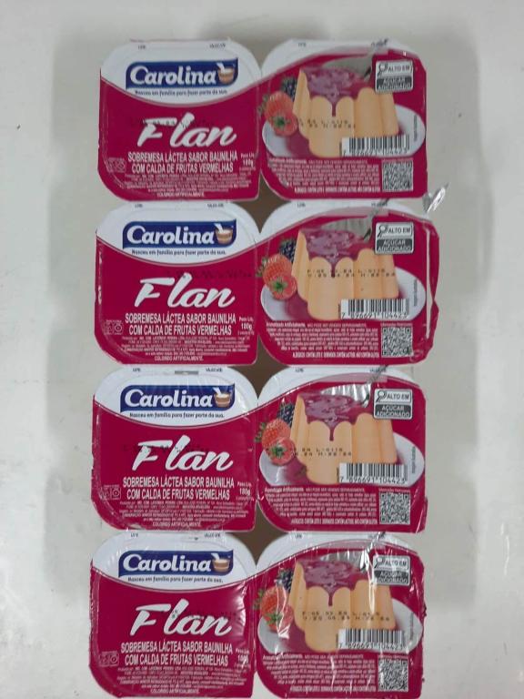 Flan Frutas Vermelhas Carolina 16x180g