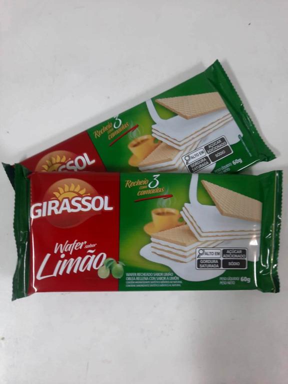 Wafer Limao 50x60g Girassol