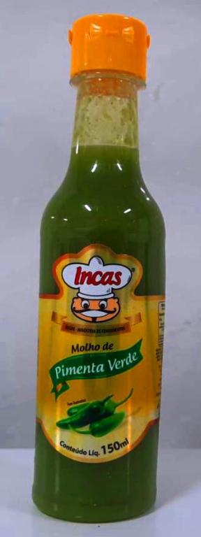 Molho de Pimenta Verde 12x150ml Incas