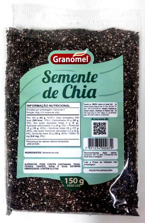 Semente de Chia 15x150g Granomel