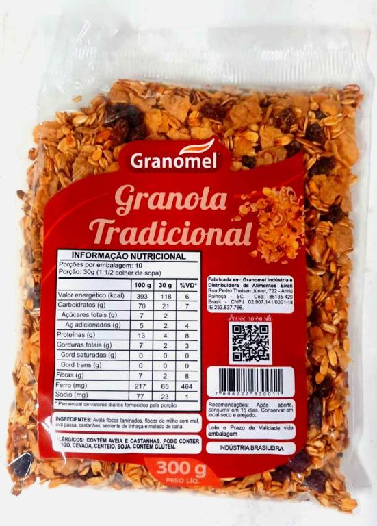 Granola Tradicional 20x300g Granomel