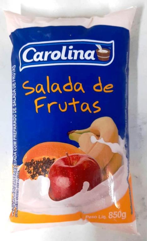 Bebida Lactea Salada de Frutas pacote 12x850g Carolina