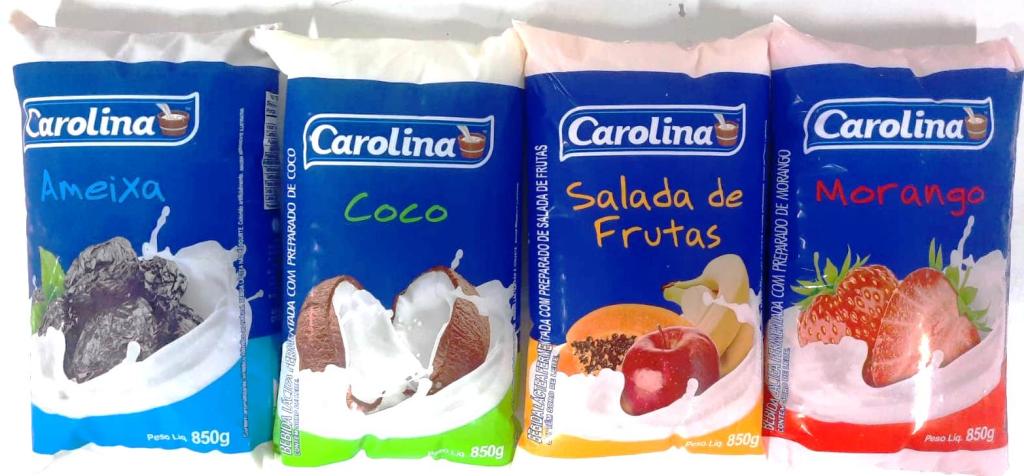 Bebida Lactea Salada de Frutas pacote 12x850g Carolina