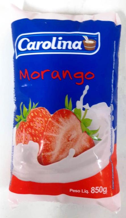 Bebida Lactea Morango pacote 12x850g Carolina
