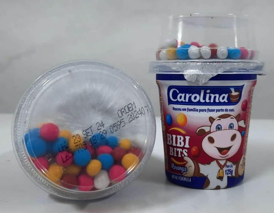 Iogurte Bolinha carolina Rosa (flocos de arroz)