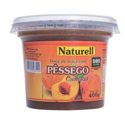 Doce Naturell 12x400g Pessego