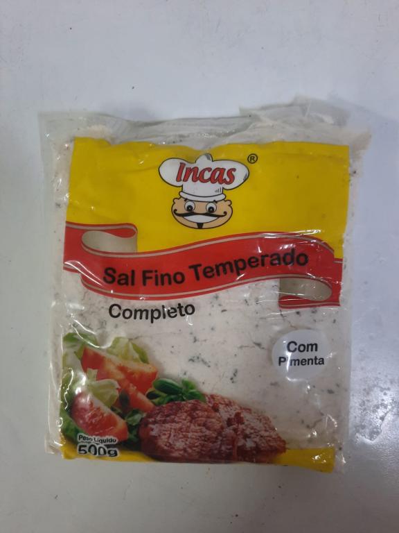 Sal Fino Temp. Com Pimenta 500g Incas