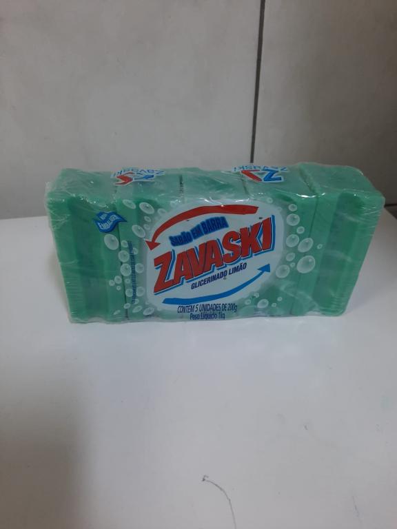 Sabao Glicerinado Limao 200gr unitario Zavaski
