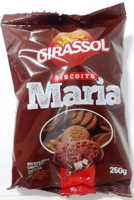 Biscoito Mini Maria Chocolate 22x250g Girassol