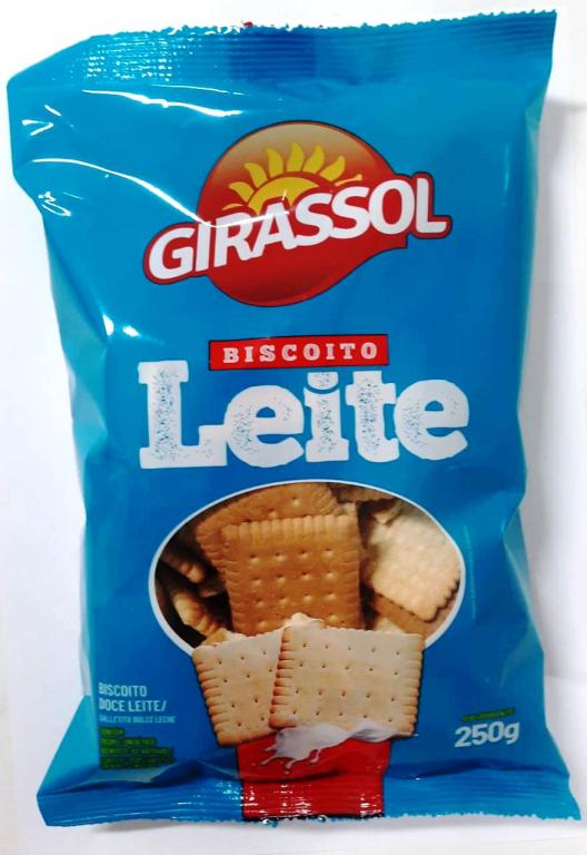 Biscoito Mini Leite 22x250g Girassol