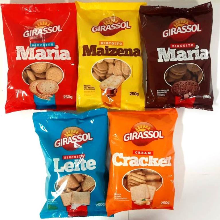 Biscoito Mini Cream Cracker 22x250g Girassol