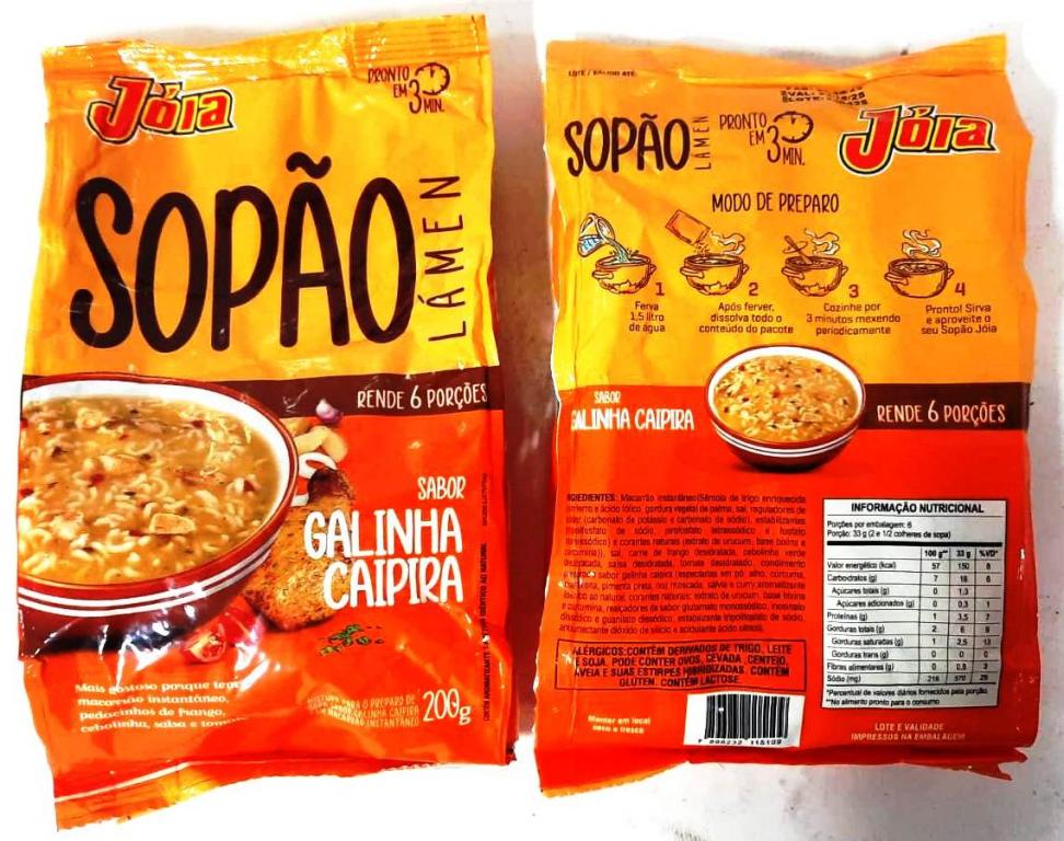 Sopao Galinha Caipira 12x200g Joia