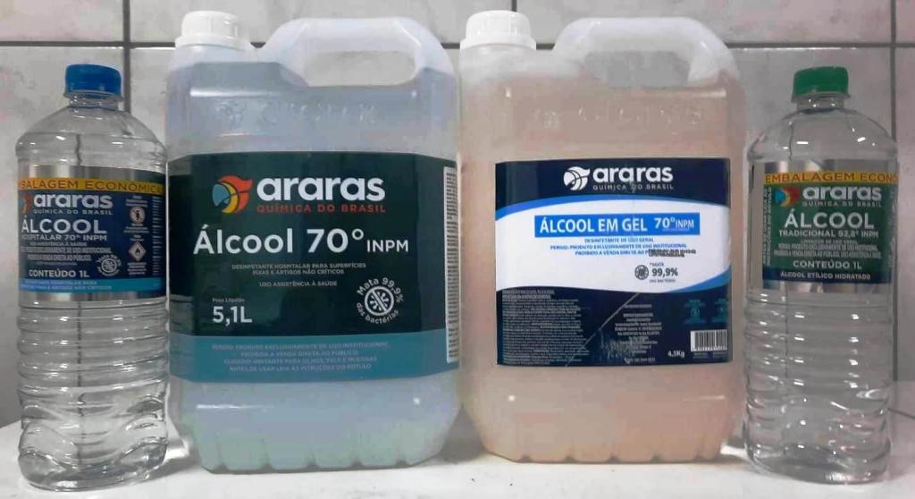 Alcool 70 INPM 4x5L Araras