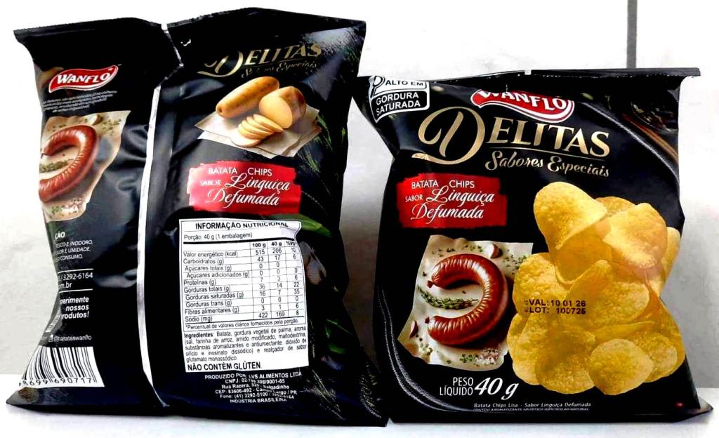 Batata Lisa Linguica Defumada Wanflo 25x40g