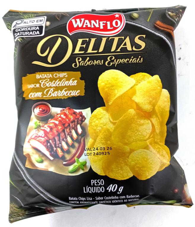 Batata Lisa Costelinha com Barbecue Wanflo 25x40g