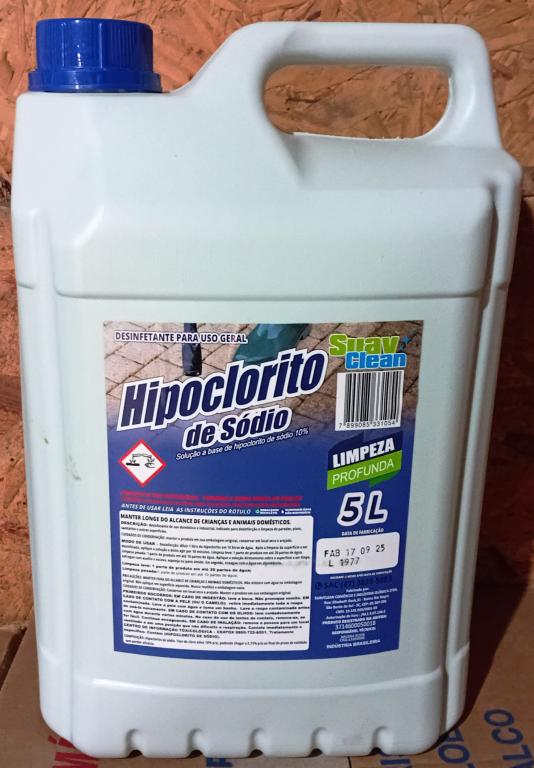 Hipoclorito de Sodio 10% 5L SuavClean