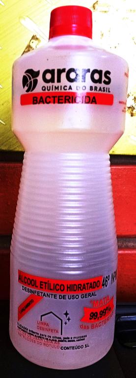 Alcool Bactericida 46,2º INPM 12x1L Araras