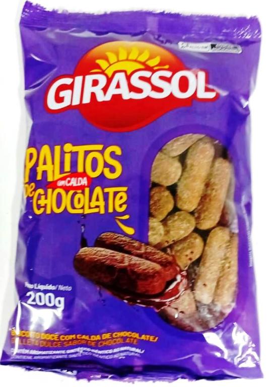 Biscoito Palito de Chocolate 20x200g Girassol