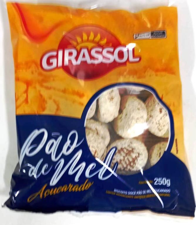 Pao de Mel com Calda Acucar 24x250g Girassol
