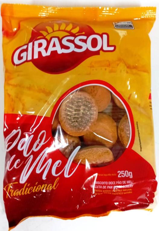 Pao de Mel sem calda 24x250g Girassol