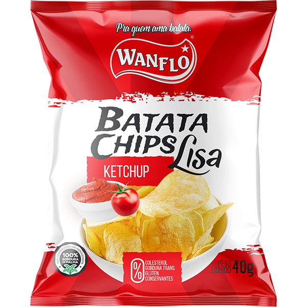 Batata Lisa Wanflo Ketchup 25x40g