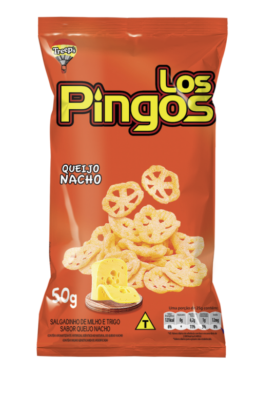 Los Pingos Queijo Nacho 25x35g Treep's