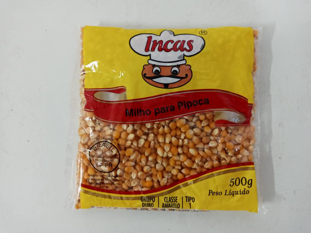 Milho De Pipoca 10x500g Incas