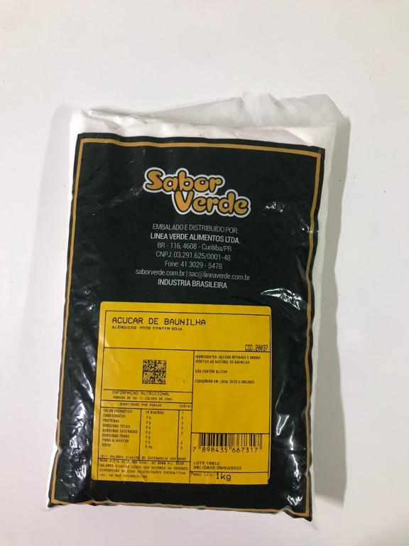 Acucar Baunilha 1kg Linea Verde