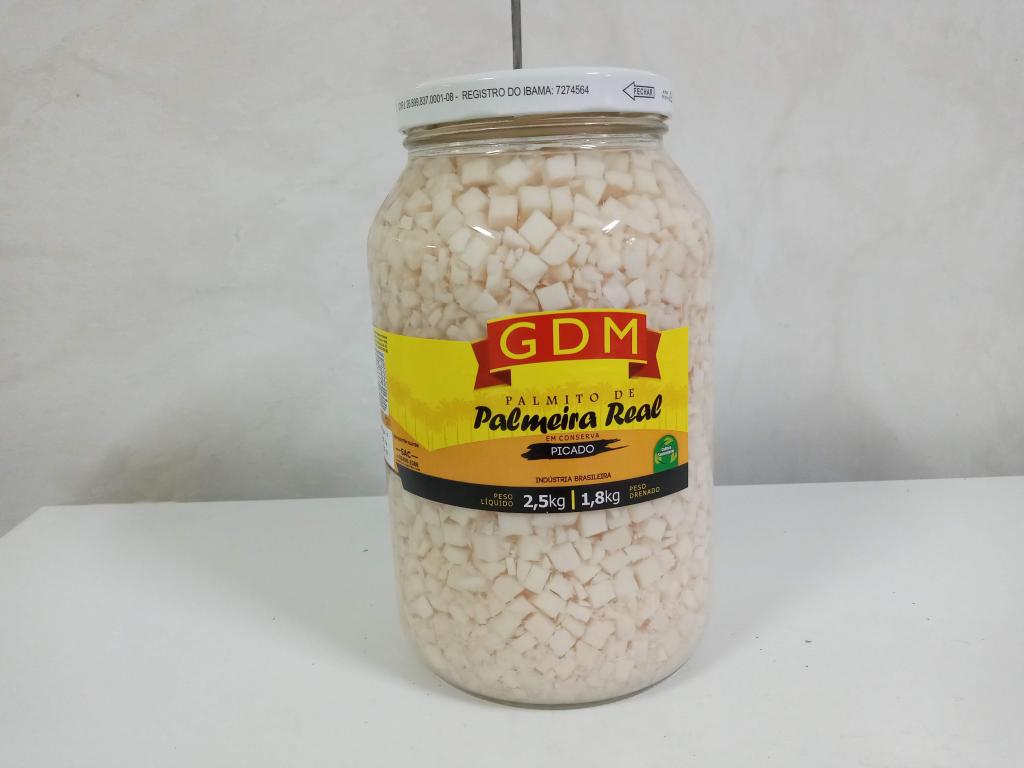 Palmito Pupunha Picado 1,8kg - GDM