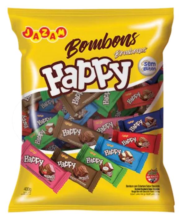 BOMBOM HAPPY JAZAM PACOTE 400G