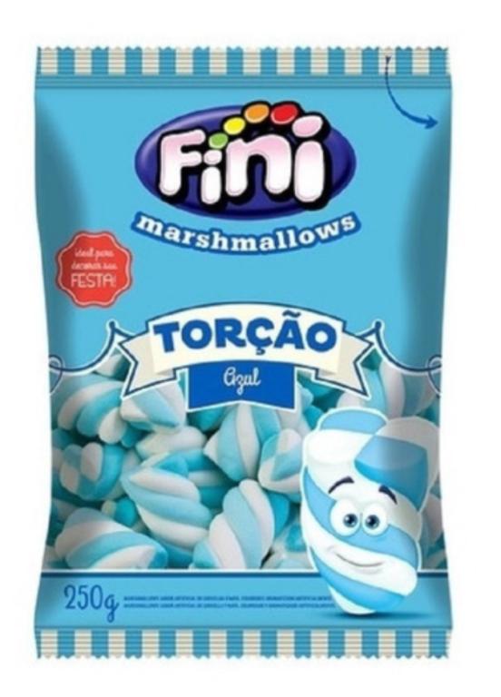 MARSHMALLOWS FINI TORCAO AZUL/BRANCO 250G