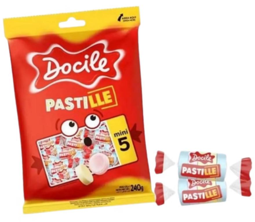 PASTILHA DOCILE MINI 5 240GR C/100UN