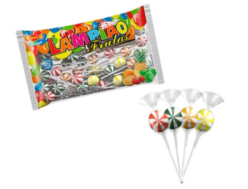 PIRULITO SAM´S LAMPIAO FRUTAS 275G