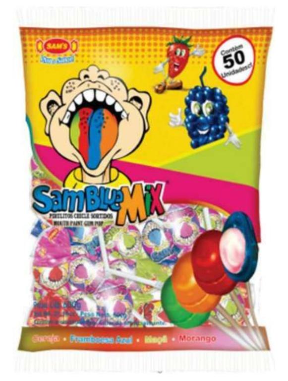 PIRULITO SAM´S SAMBLUE MIX 600G