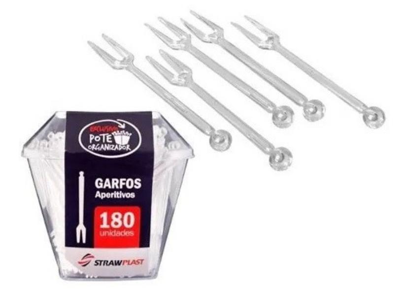 GARFO STRAWPLAST APERITIVO C/180UN