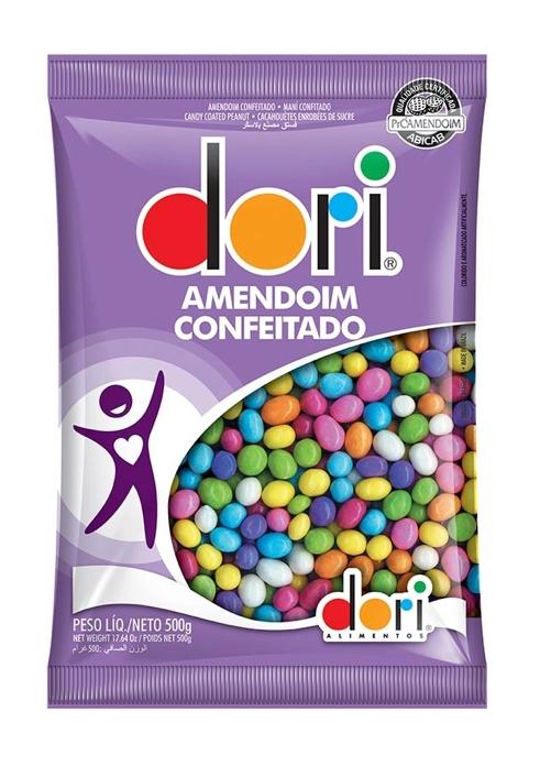 AMENDOIM DORI COLORIDO CONF. 500GR