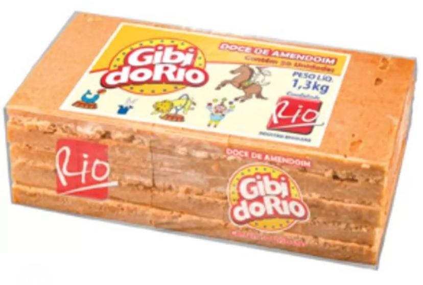 DOCE DE AMENDOIM GIBI RIO PACOTE 1,3KG C/50UN