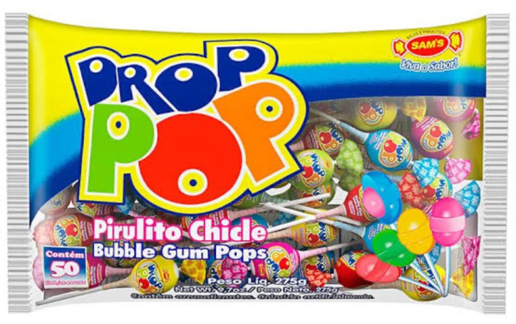 PIRULITO SAM´S DROP POP FRUTAS 275G