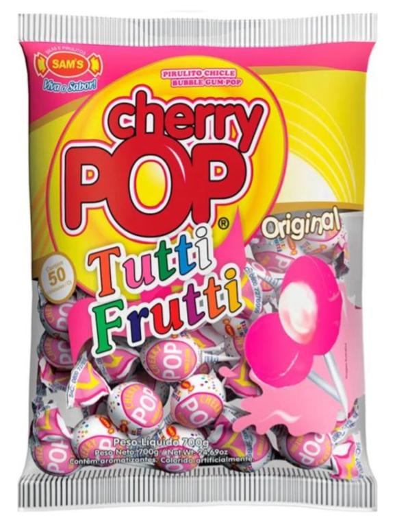 PIRULITO CHERRY POP ORIGINAL TUTTI FRUTTI 700GR C/50UN