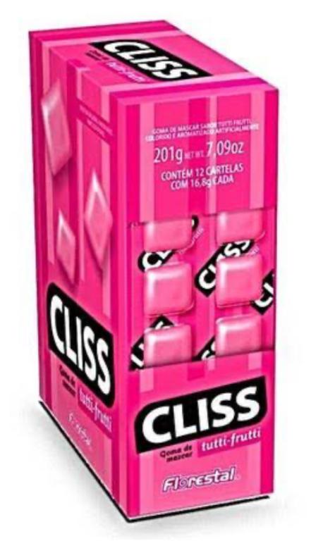 CHICLE CLISS CARTELA TUTTI FRUTTI 201GR