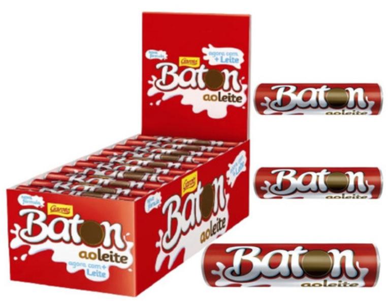 BATON GAROTO CHOCOLATE AO LEITE 16GR